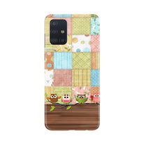 Owls Mobile Back Case for Samsung Galaxy A71 (Design - 202)