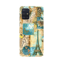 Travel Eiffel Tower Mobile Back Case for Samsung Galaxy A71 (Design - 206)