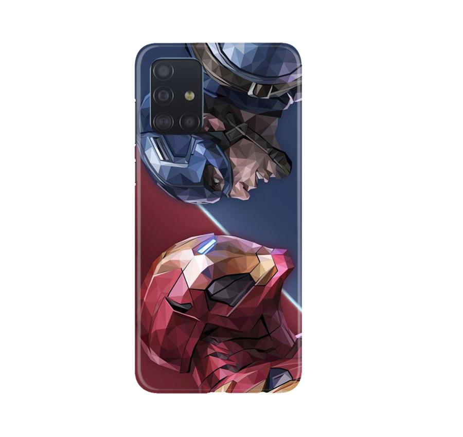 Ironman Captain America Case for Samsung Galaxy A71 (Design No. 245)