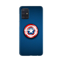 Captain America Shield Mobile Back Case for Samsung Galaxy A71 (Design - 253)