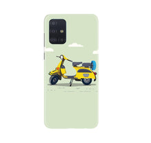 Vintage Scooter Mobile Back Case for Samsung Galaxy A71 (Design - 260)