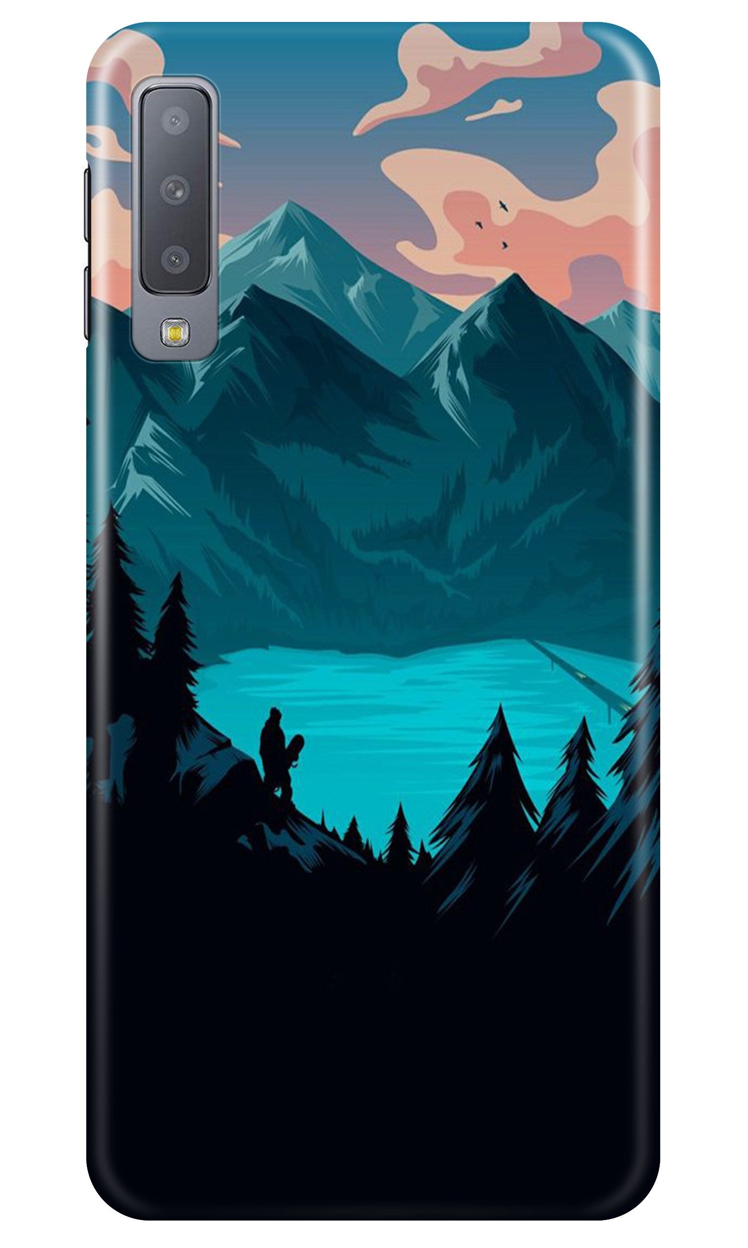Mountains Case for Galaxy A7 (2018) (Design - 186)