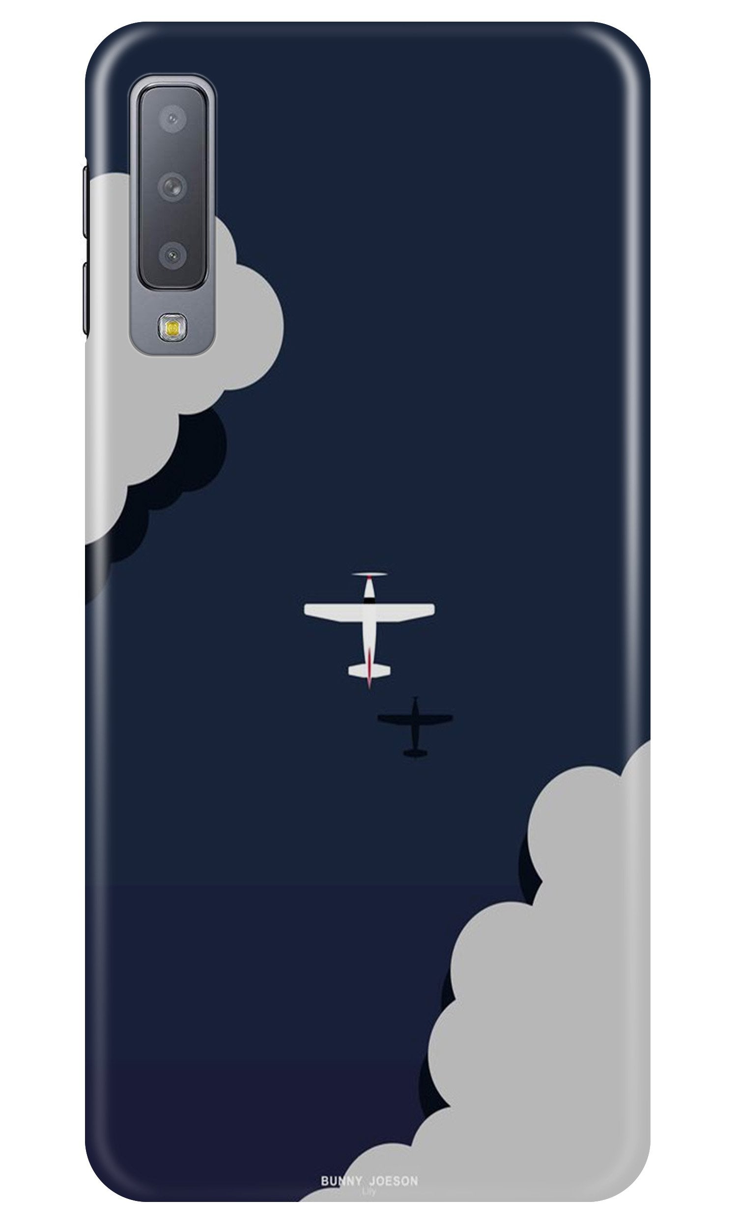 Clouds Plane Case for Galaxy A7 (2018) (Design - 196)