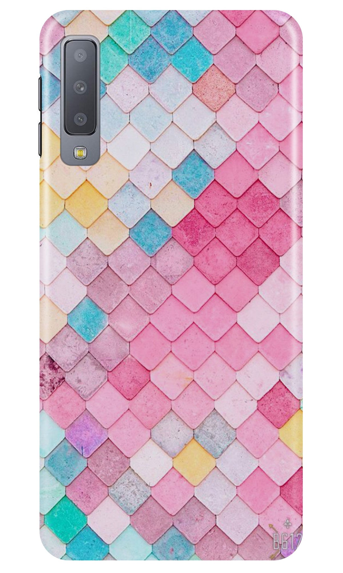 Pink Pattern Case for Samsung Galaxy A7 2018 (Design No. 215)