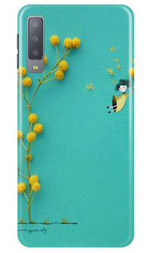 Flowers Girl Mobile Back Case for Samung Galaxy A70s (Design - 216)