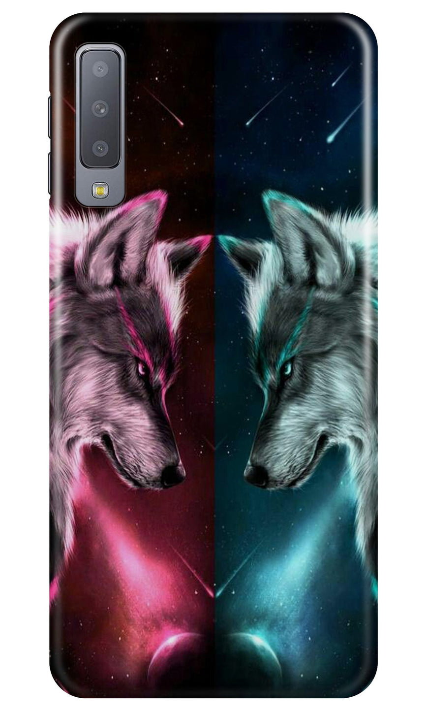Wolf fight Case for Samsung Galaxy A70 (Design No. 221)