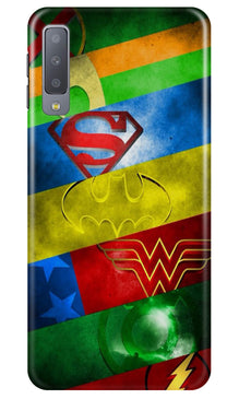 Superheros Logo Mobile Back Case for Samung Galaxy A70s (Design - 251)
