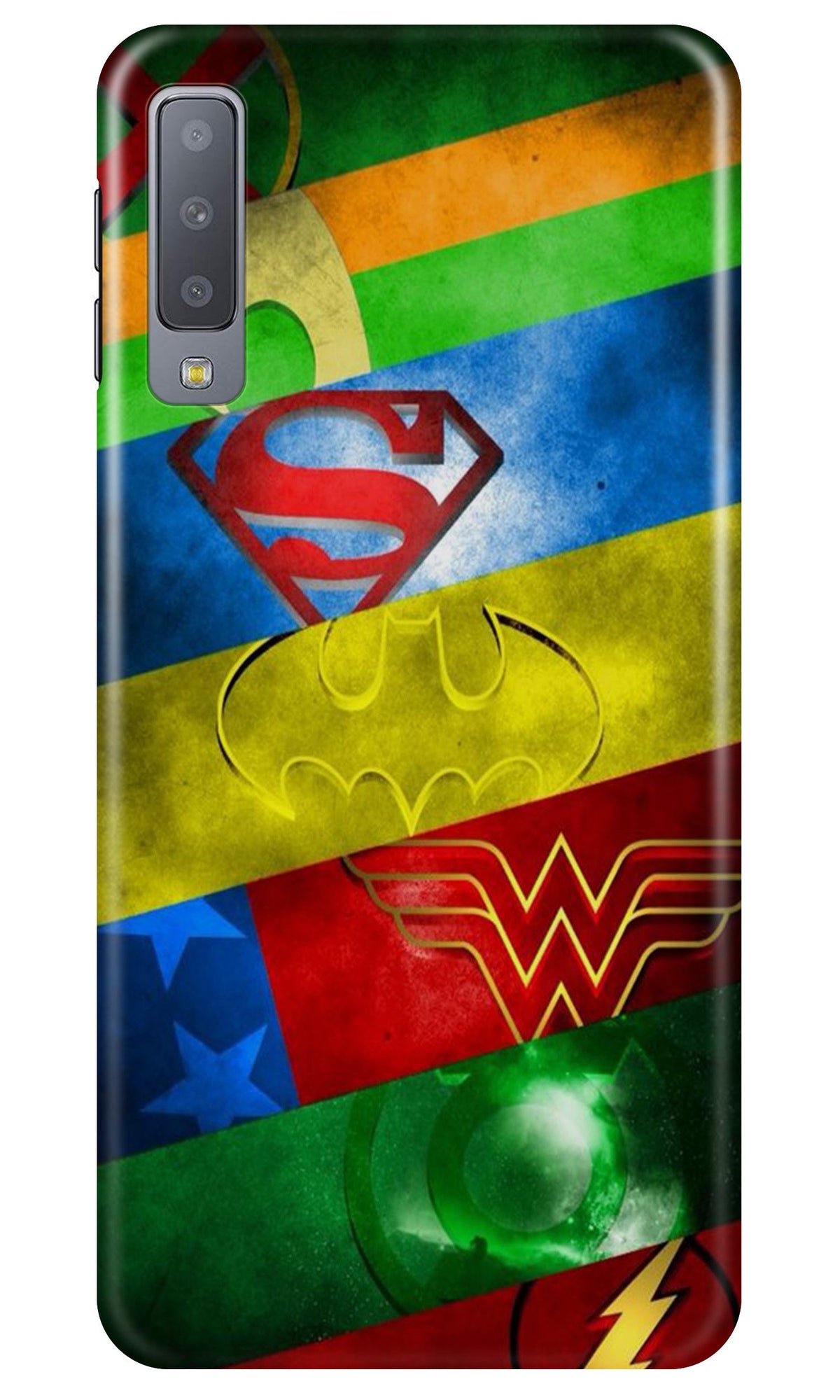 Superheros Logo Case for Samsung Galaxy A50 (Design No. 251)