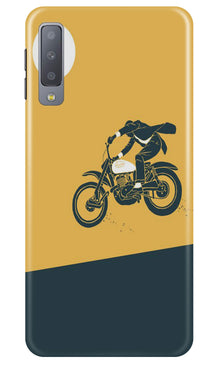Bike Lovers Mobile Back Case for Samung Galaxy A70s (Design - 256)