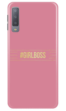 Girl Boss Pink Mobile Back Case for Samung Galaxy A70s (Design - 263)