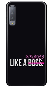 Like a Girl Boss Mobile Back Case for Samung Galaxy A70s (Design - 265)