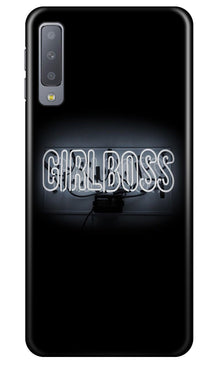 Girl Boss Black Mobile Back Case for Samung Galaxy A70s (Design - 268)