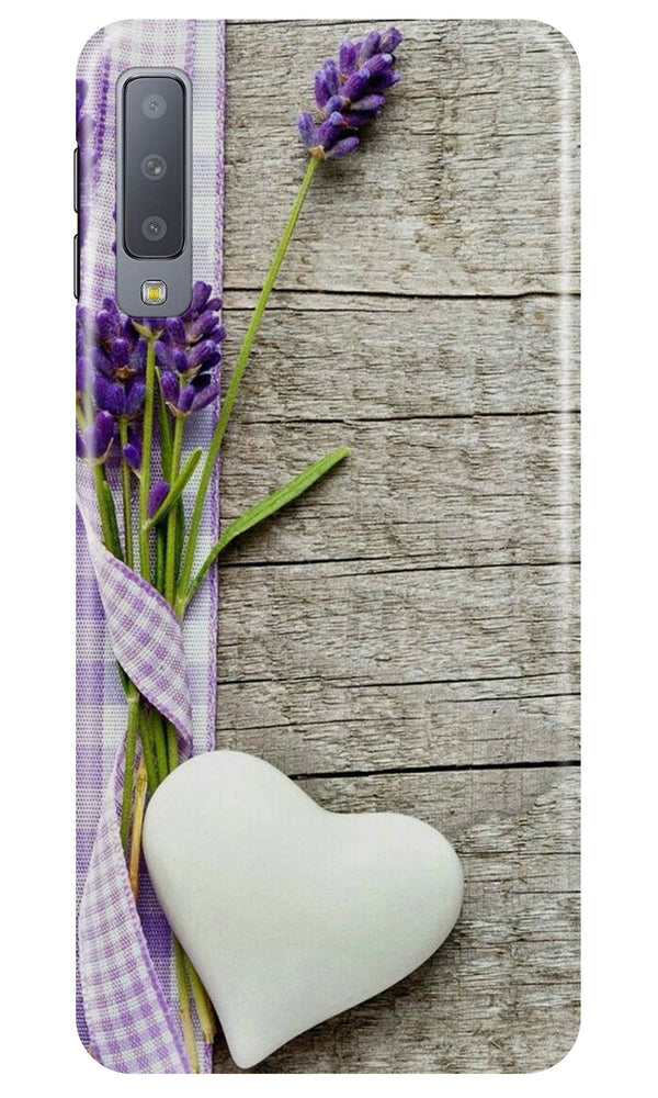 White Heart Case for Samsung Galaxy A70 (Design No. 298)