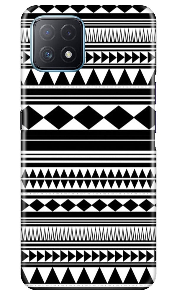 Black white Pattern Case for Oppo A72 5G