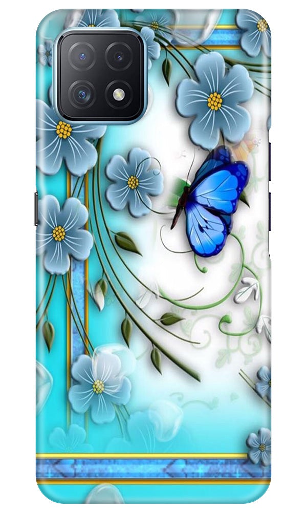 Blue Butterfly Case for Oppo A73 5G