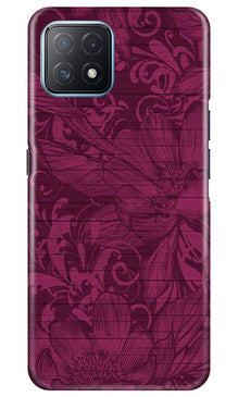 Purple Backround Mobile Back Case for Oppo A73 5G (Design - 22)