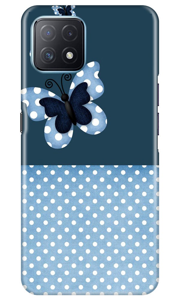 White dots Butterfly Case for Oppo A73 5G