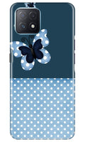 White dots Butterfly Case for Oppo A73 5G