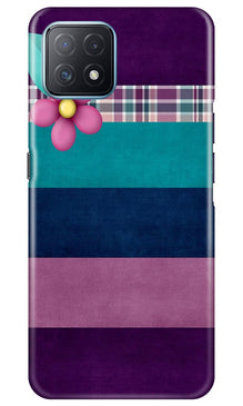 Purple Blue Mobile Back Case for Oppo A73 5G (Design - 37)