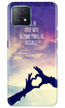 Fall in love Mobile Back Case for Oppo A73 5G (Design - 50)