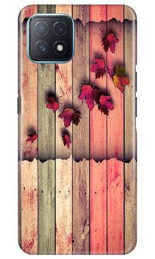 Wooden look2 Mobile Back Case for Oppo A73 5G (Design - 56)
