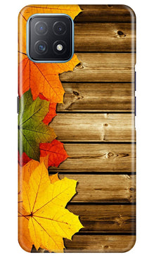 Wooden look3 Mobile Back Case for Oppo A73 5G (Design - 61)