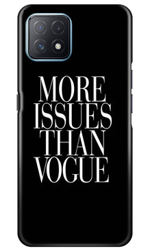 More Issues than Vague Mobile Back Case for Oppo A73 5G (Design - 74)