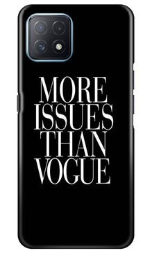 More Issues than Vague Mobile Back Case for Oppo A72 5G (Design - 74)