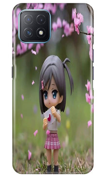 Cute Girl Mobile Back Case for Oppo A73 5G (Design - 92)