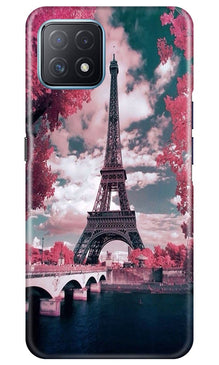 Eiffel Tower Mobile Back Case for Oppo A73 5G  (Design - 101)