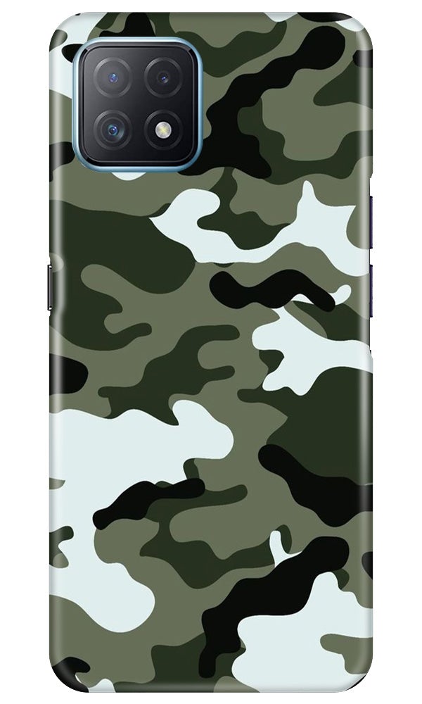 Army Camouflage Case for Oppo A73 5G  (Design - 108)