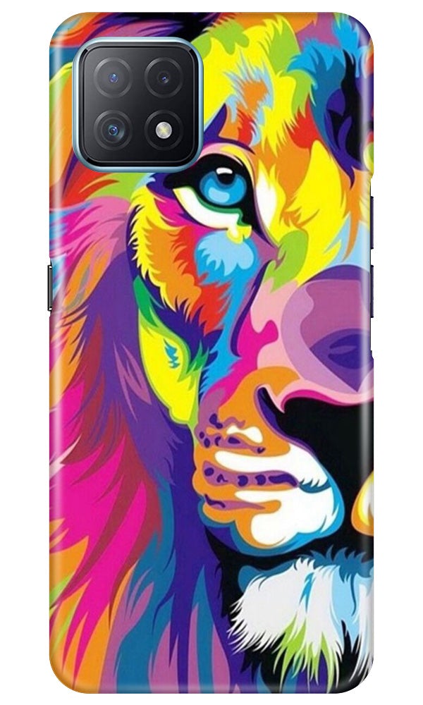 Colorful Lion Case for Oppo A73 5G  (Design - 110)