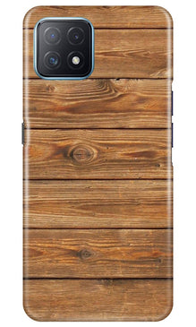 Wooden Look Mobile Back Case for Oppo A72 5G  (Design - 113)