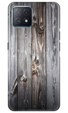 Wooden Look Mobile Back Case for Oppo A73 5G  (Design - 114)