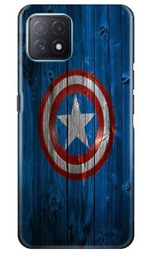 Captain America Superhero Mobile Back Case for Oppo A73 5G  (Design - 118)