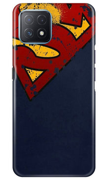 Superman Superhero Mobile Back Case for Oppo A73 5G  (Design - 125)