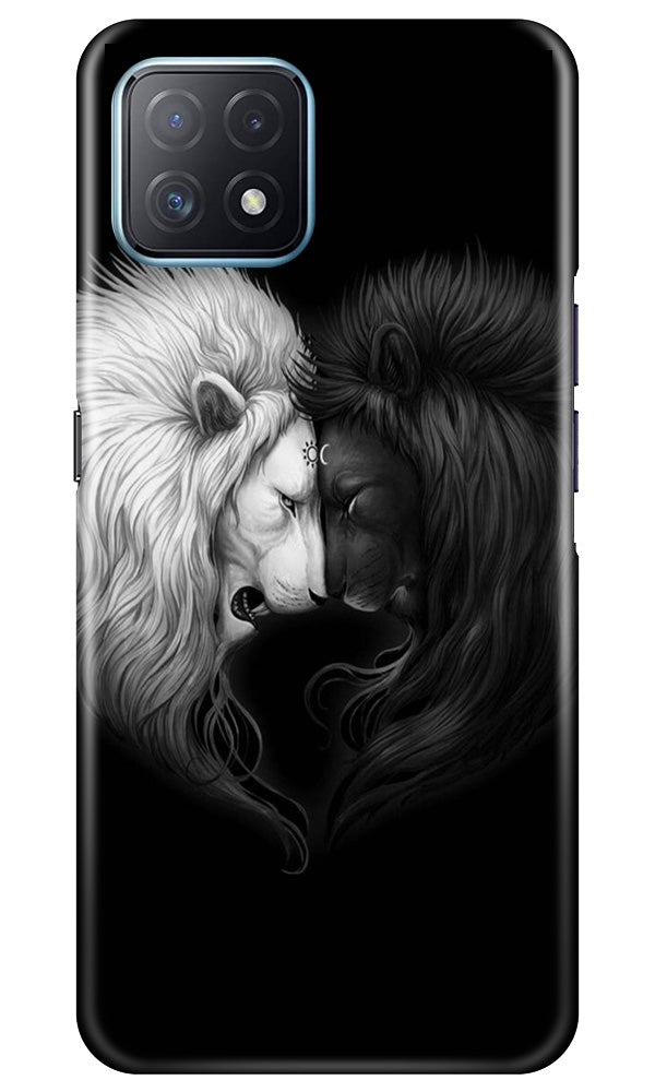 Dark White Lion Case for Oppo A73 5G  (Design - 140)