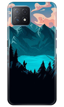 Mountains Mobile Back Case for Oppo A73 5G (Design - 186)