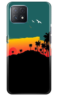 Sky Trees Mobile Back Case for Oppo A73 5G (Design - 191)