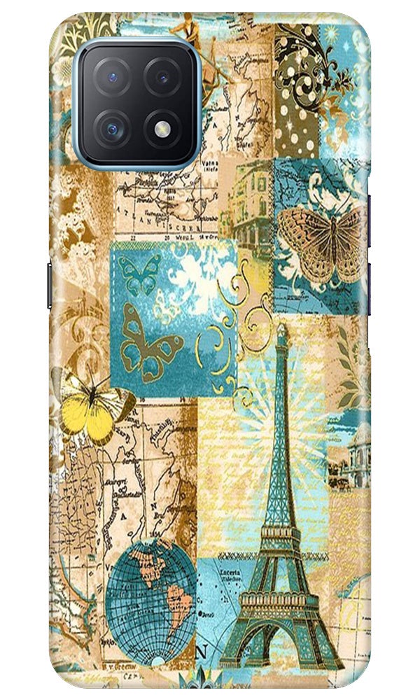 Travel Eiffel Tower Case for Oppo A73 5G (Design No. 206)
