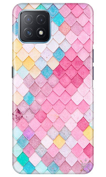 Pink Pattern Mobile Back Case for Oppo A73 5G (Design - 215)
