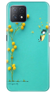 Flowers Girl Mobile Back Case for Oppo A73 5G (Design - 216)