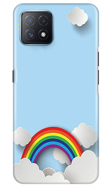 Rainbow Mobile Back Case for Oppo A73 5G (Design - 225)