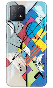 Modern Art Mobile Back Case for Oppo A73 5G (Design - 235)