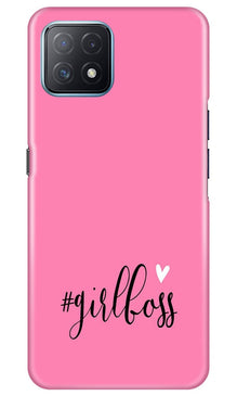 Girl Boss Pink Mobile Back Case for Oppo A73 5G (Design - 269)
