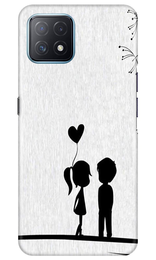 Cute Kid Couple Case for Oppo A73 5G (Design No. 283)