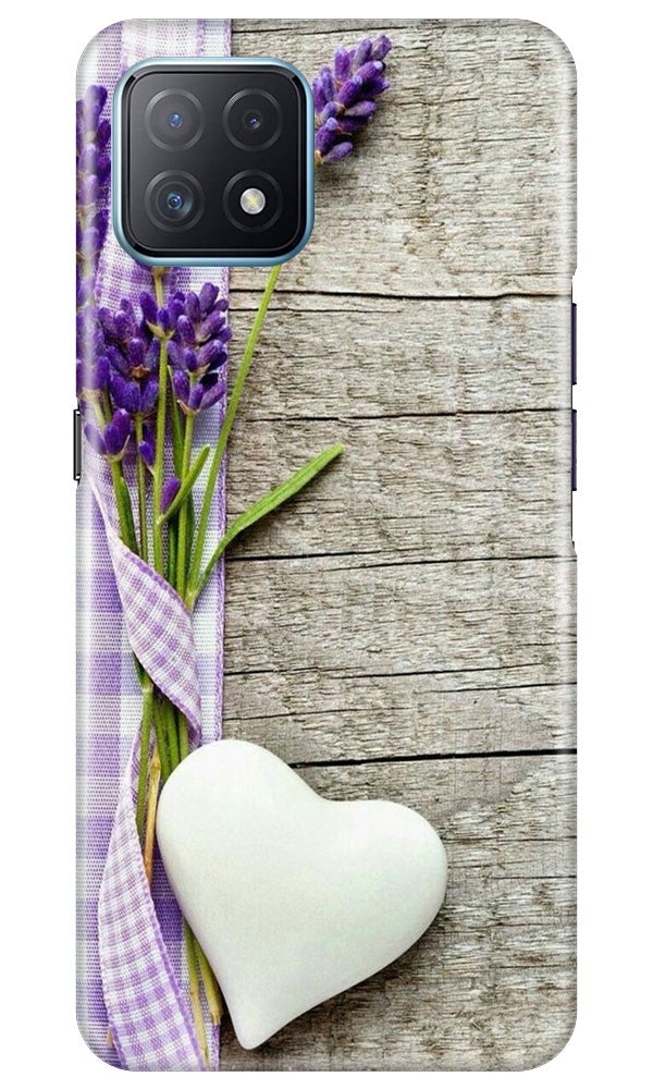 White Heart Case for Oppo A73 5G (Design No. 298)