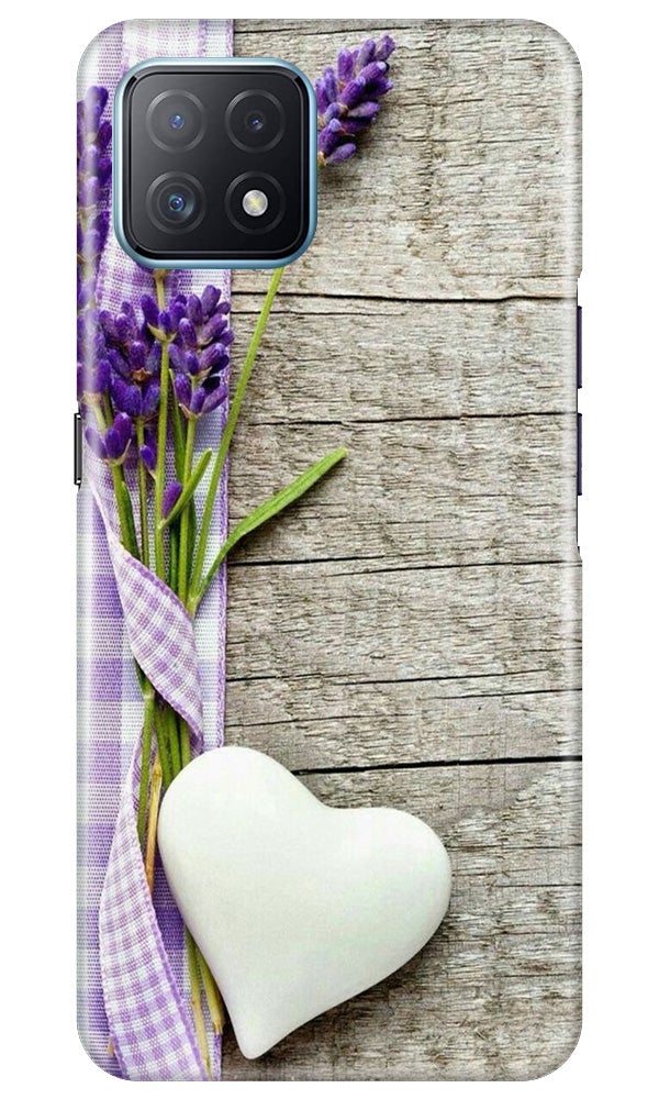 White Heart Case for Oppo A73 5G (Design No. 298)