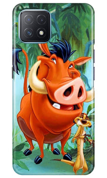 Timon and Pumbaa Mobile Back Case for Oppo A73 5G (Design - 305)