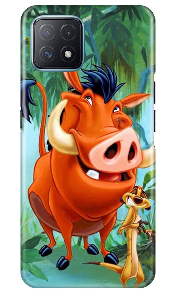 Timon and Pumbaa Mobile Back Case for Oppo A73 5G (Design - 305)